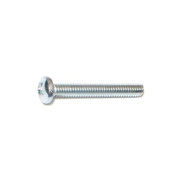 Midwest Fastener #8-32 x 1-1/4 in Phillips Pan Machine Screw, Zinc Plated Steel, 35 PK 77465 - main
